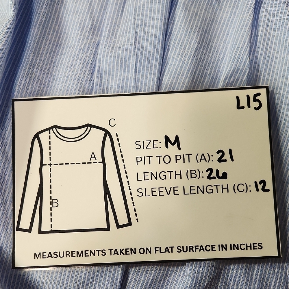 NWOT - Blue Striped Women's Maternity Top - Medium - Picture 7 of 7